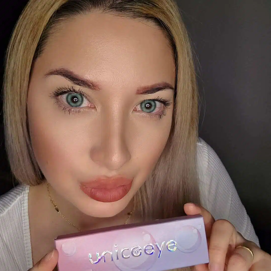 Summer Sky Green Prescription Yearly Contact Lenses