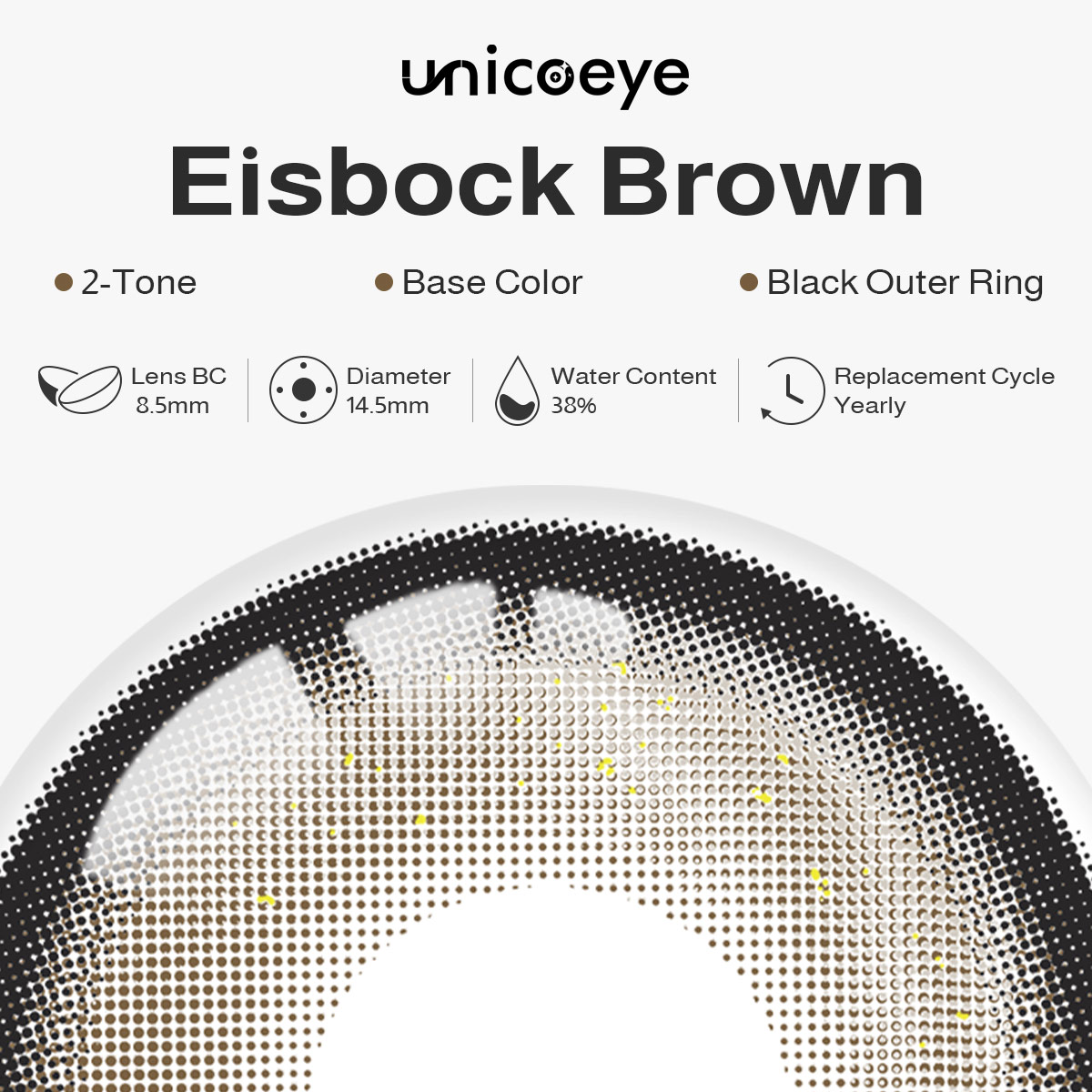 Eisbock Brown Yearly Contact Lenses