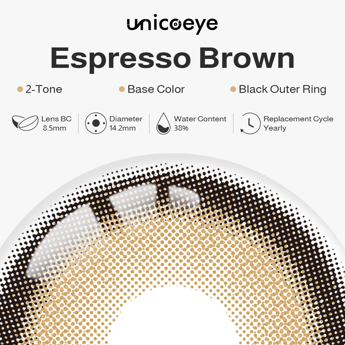 Espresso Brown Yearly Contact Lenses