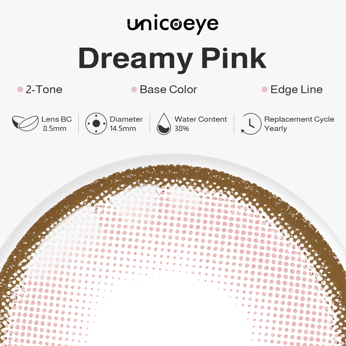 Dreamy Pink Yearly Contact Lenses