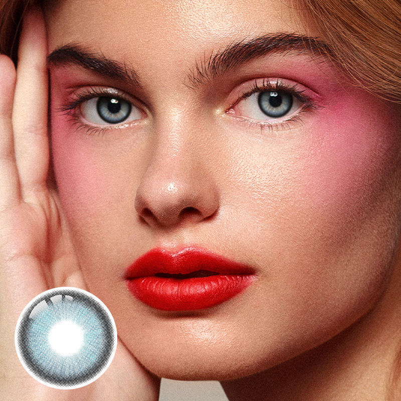 Ice Crystal Blue Yearly Contact Lenses