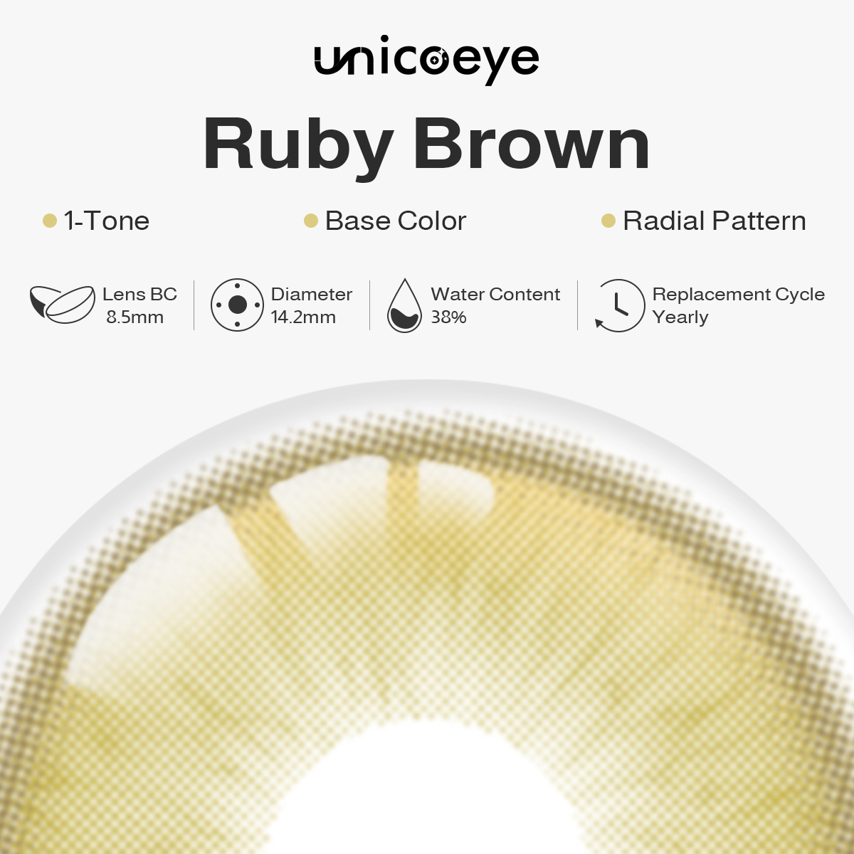 Ruby Brown Yearly Contact Lenses