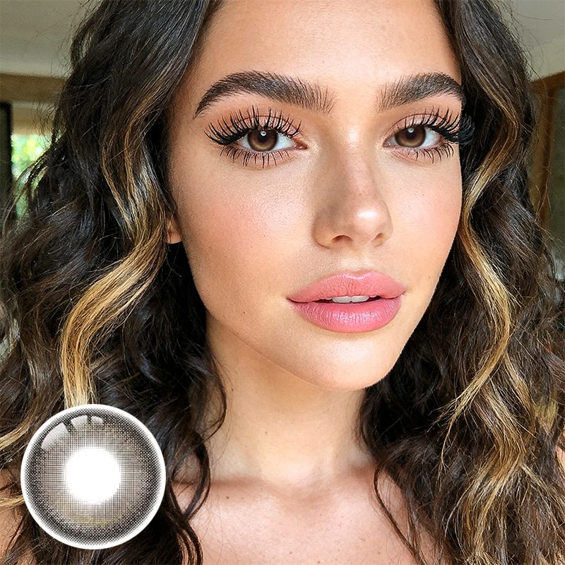 Leather Brown Yearly Contact Lenses