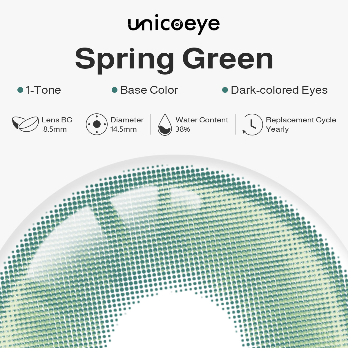 Spring Green Yearly Contact Lenses