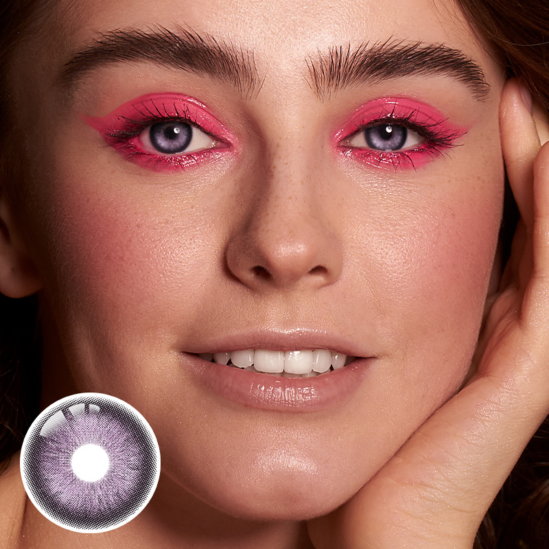 Crystalline Purple Yearly Contact Lenses