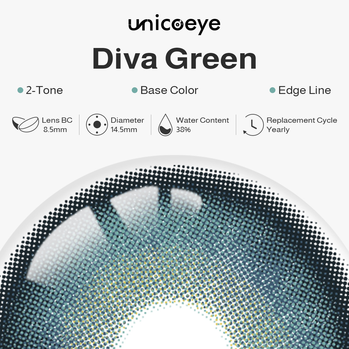 Diva Green Yearly Contact Lenses