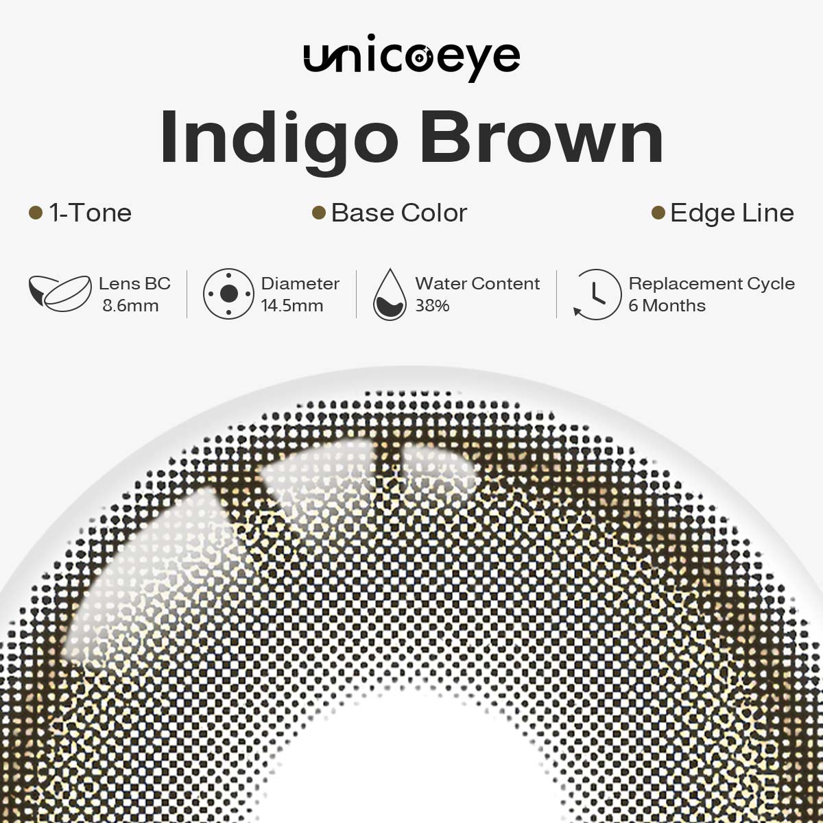 Indigo Brown 6 Months Contact Lenses