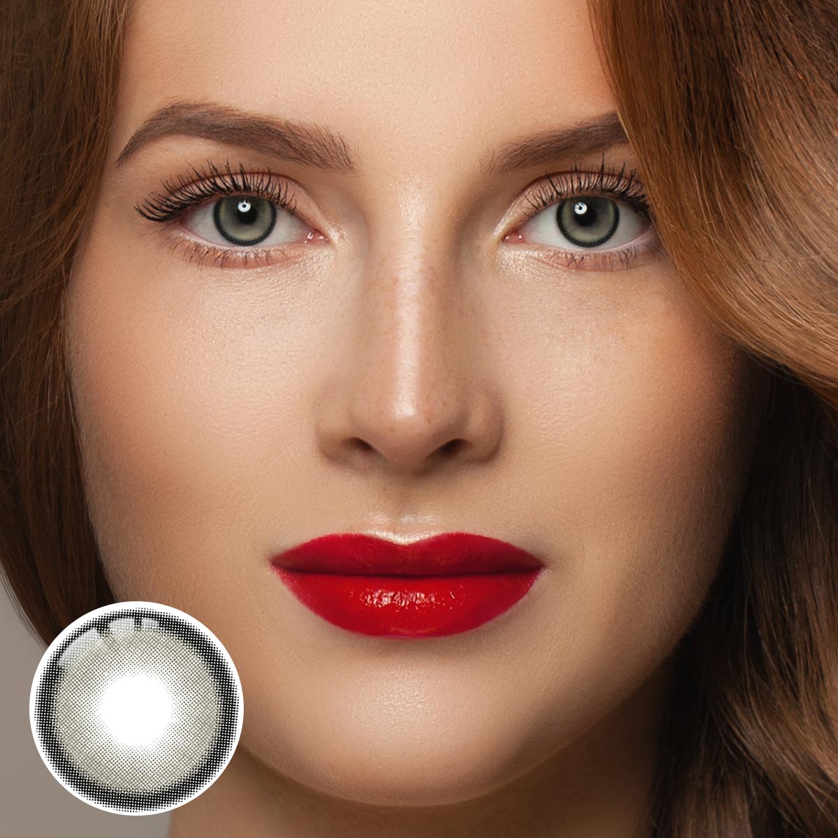 Watery Grey Yearly Contact Lenses