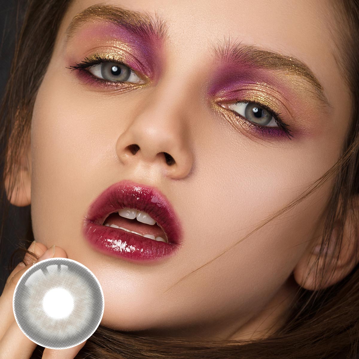 Marble Grey Yearly Contact Lenses