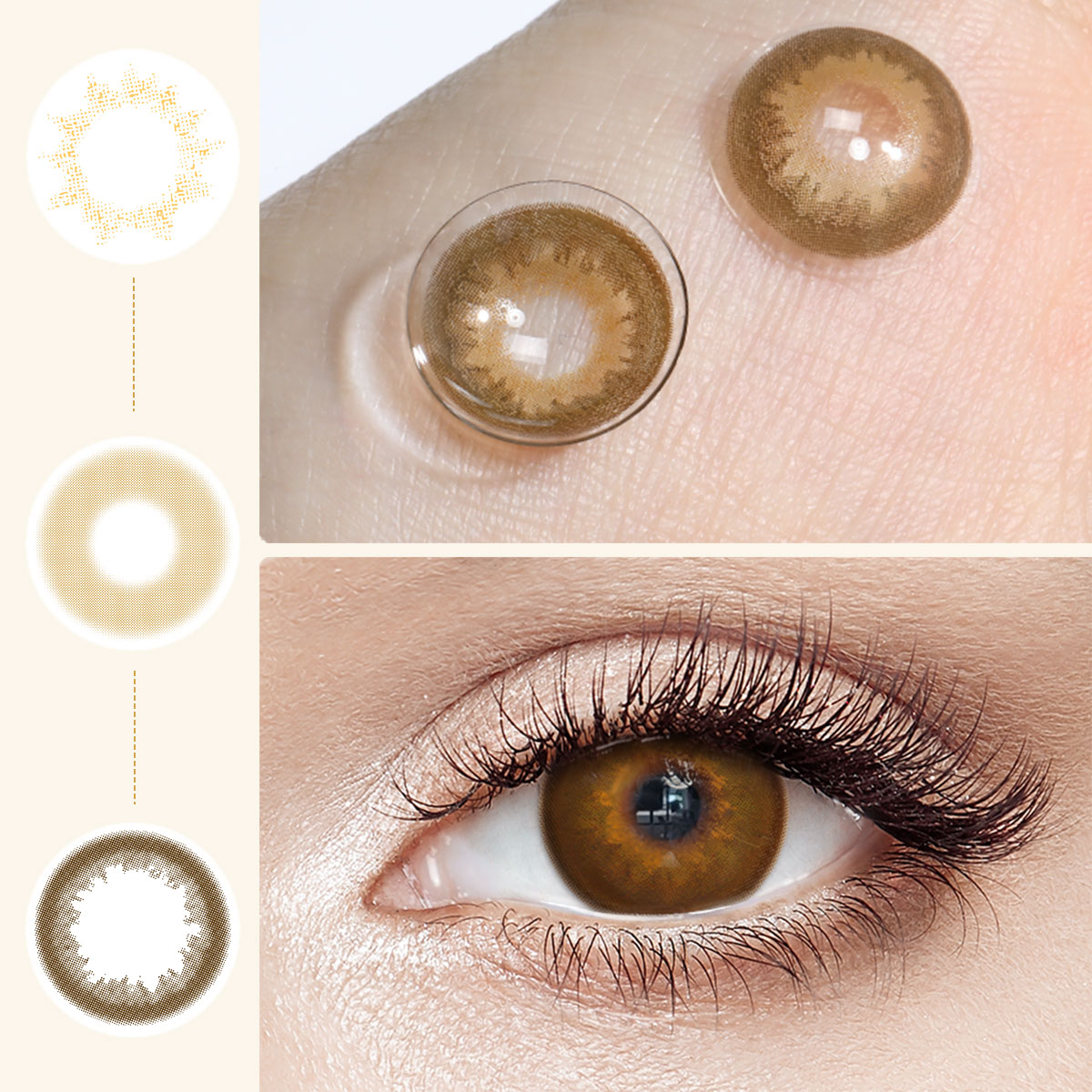 Immersing Brown 6 Months Contact Lenses
