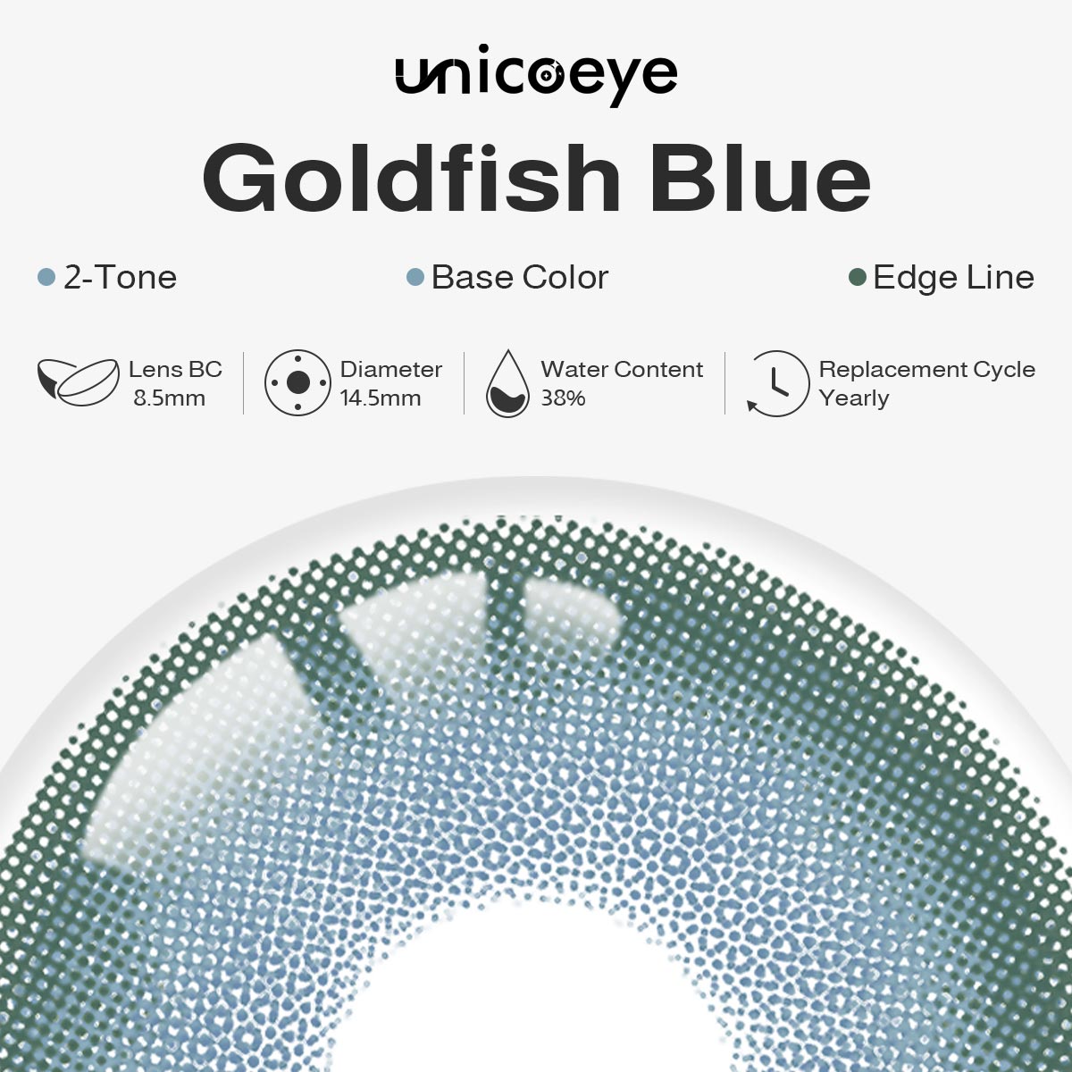 Goldfish Blue Yearly Contact Lenses