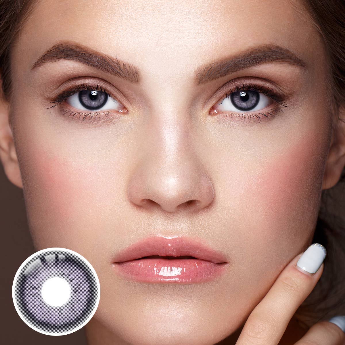 Marshmallow Blue Yearly Contact Lenses