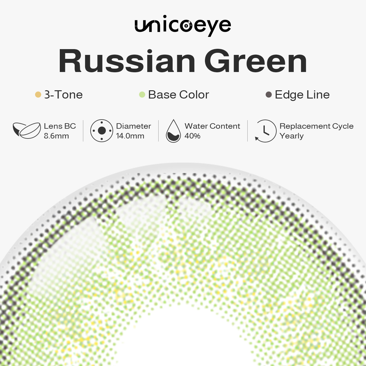 Russian Green Yearly Contact Lenses