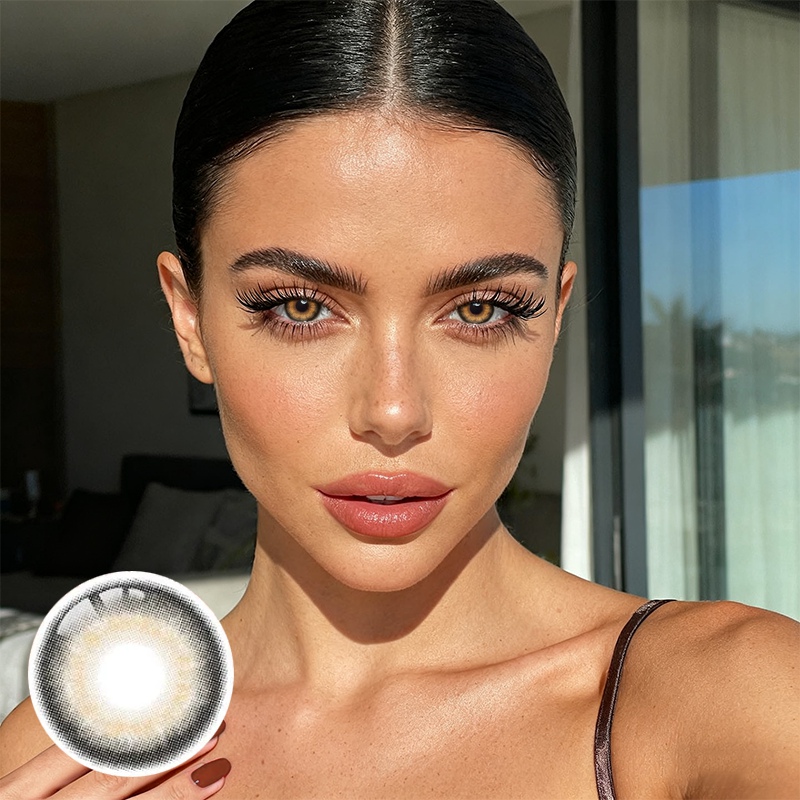 Rich Girl Brown Yearly Contact Lenses