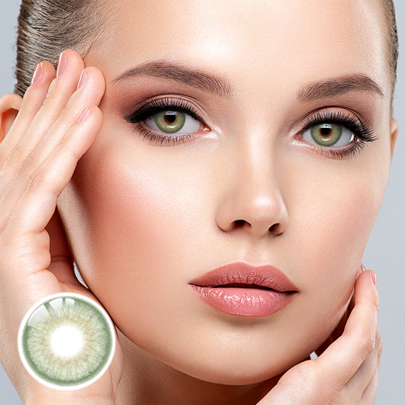 Pola Green Yearly Contact Lenses