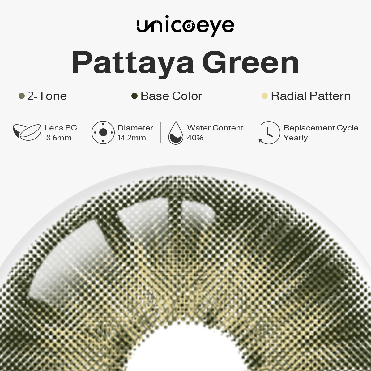 Pattaya Green Yearly Contact Lenses
