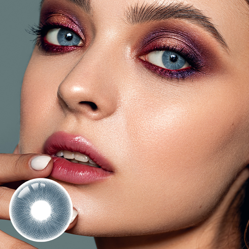 Love Story Light Blue Prescription Yearly Contact Lenses