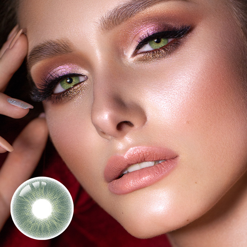 Love Story Green Prescription Yearly Contact Lenses