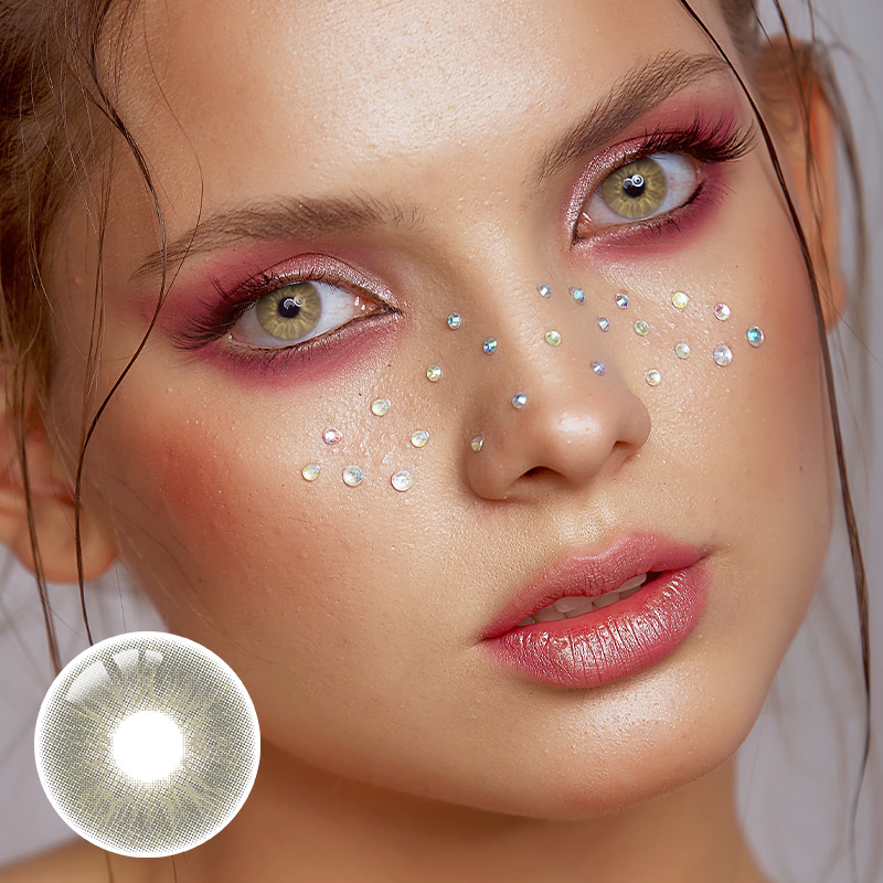 Love Story Light Brown Prescription Yearly Contact Lenses