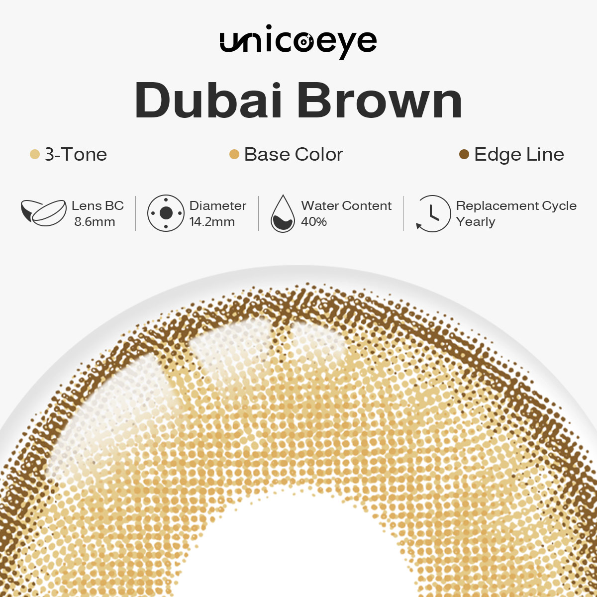 Dubai Brown Yearly Contact Lenses