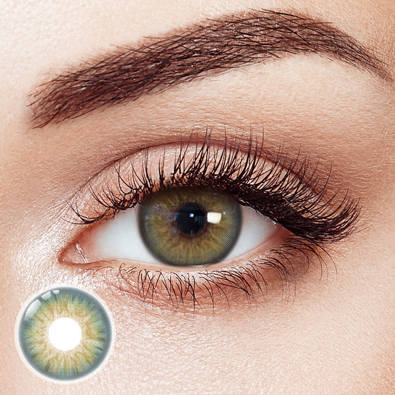 [Pre-Sale] Hybrid Kitten Green Prescription Yearly Contact Lenses