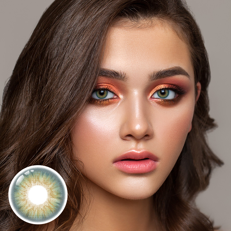 [Pre-Sale] Hybrid Kitten Green Prescription Yearly Contact Lenses