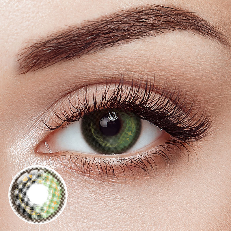 Frog Prince Green Prescription Yearly Contact Lenses