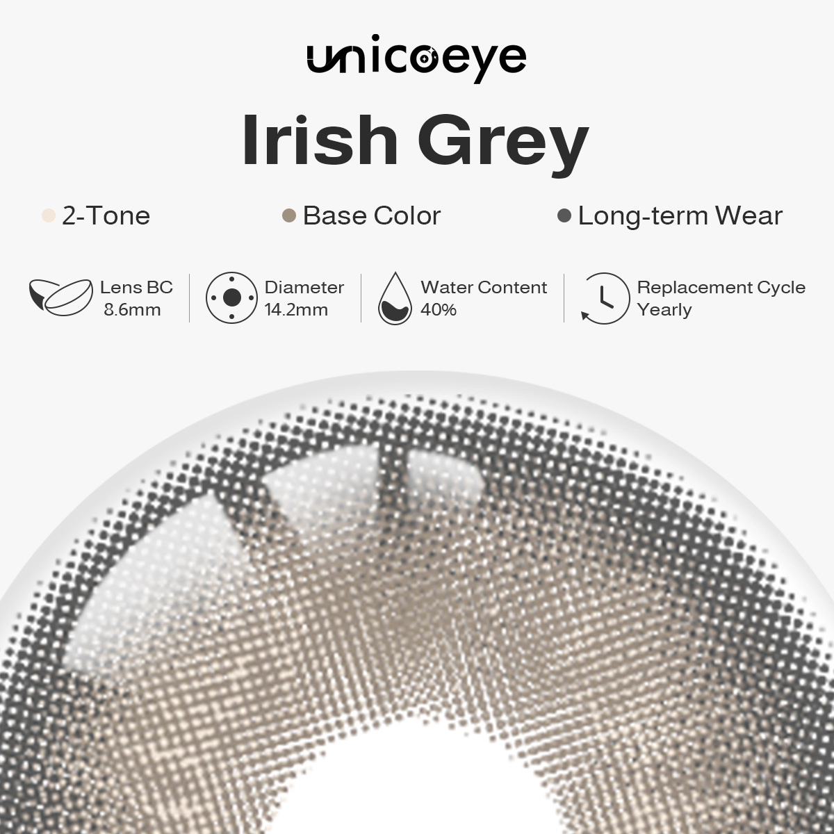 Irish Gray Yearly Contact Lenses