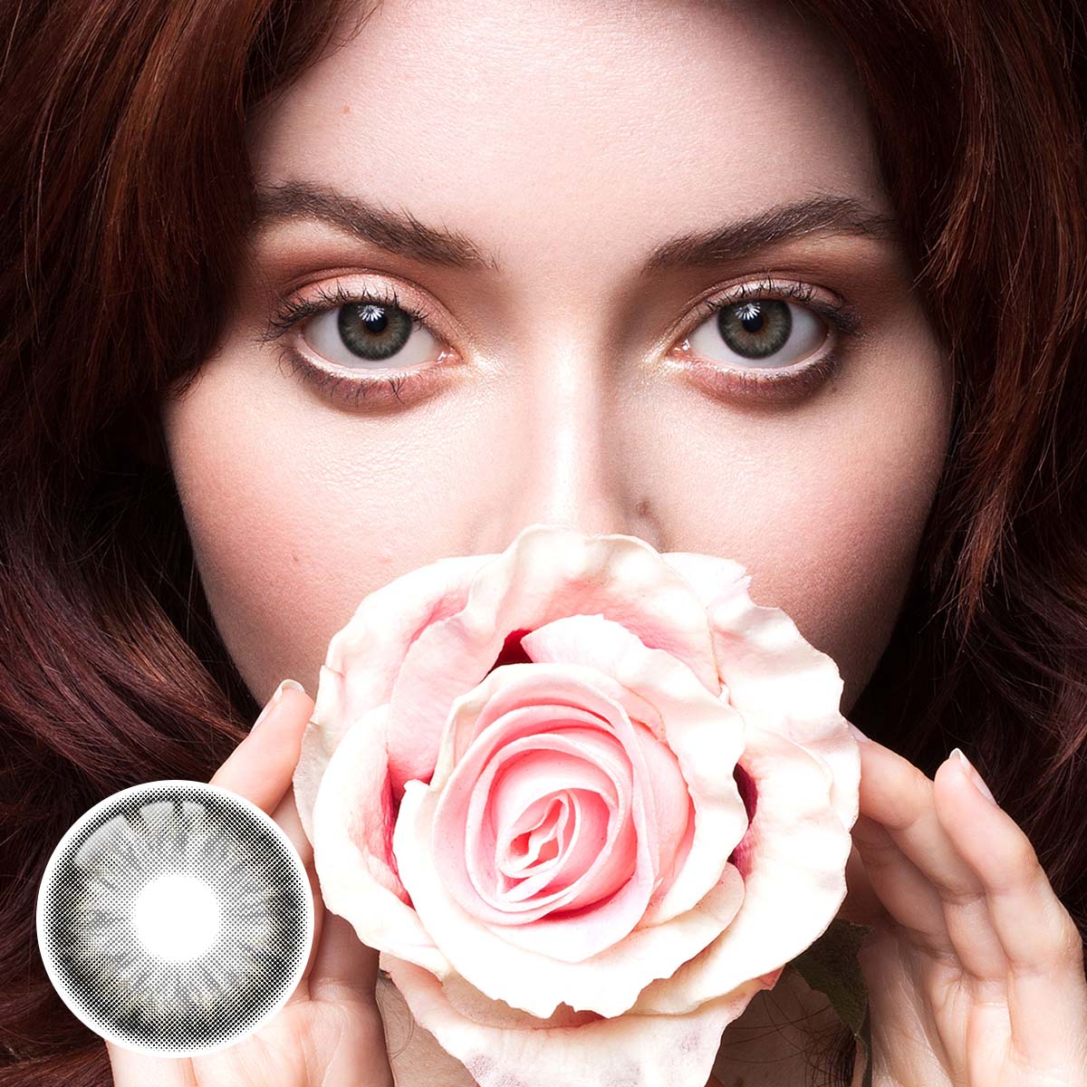 Miki Gray Prescription Yearly Contact Lenses