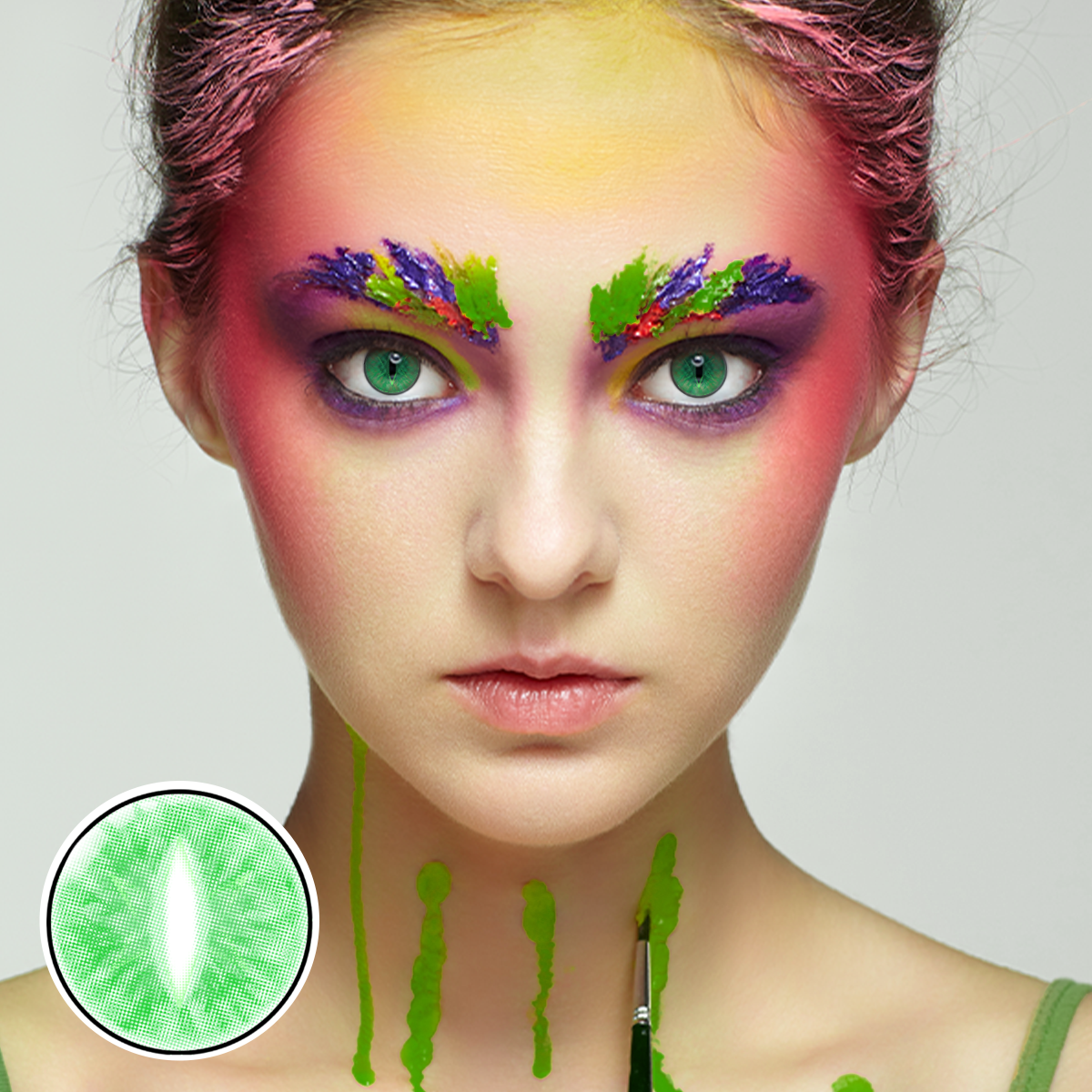 Hyacinthus Green Costume Yearly Contact Lenses