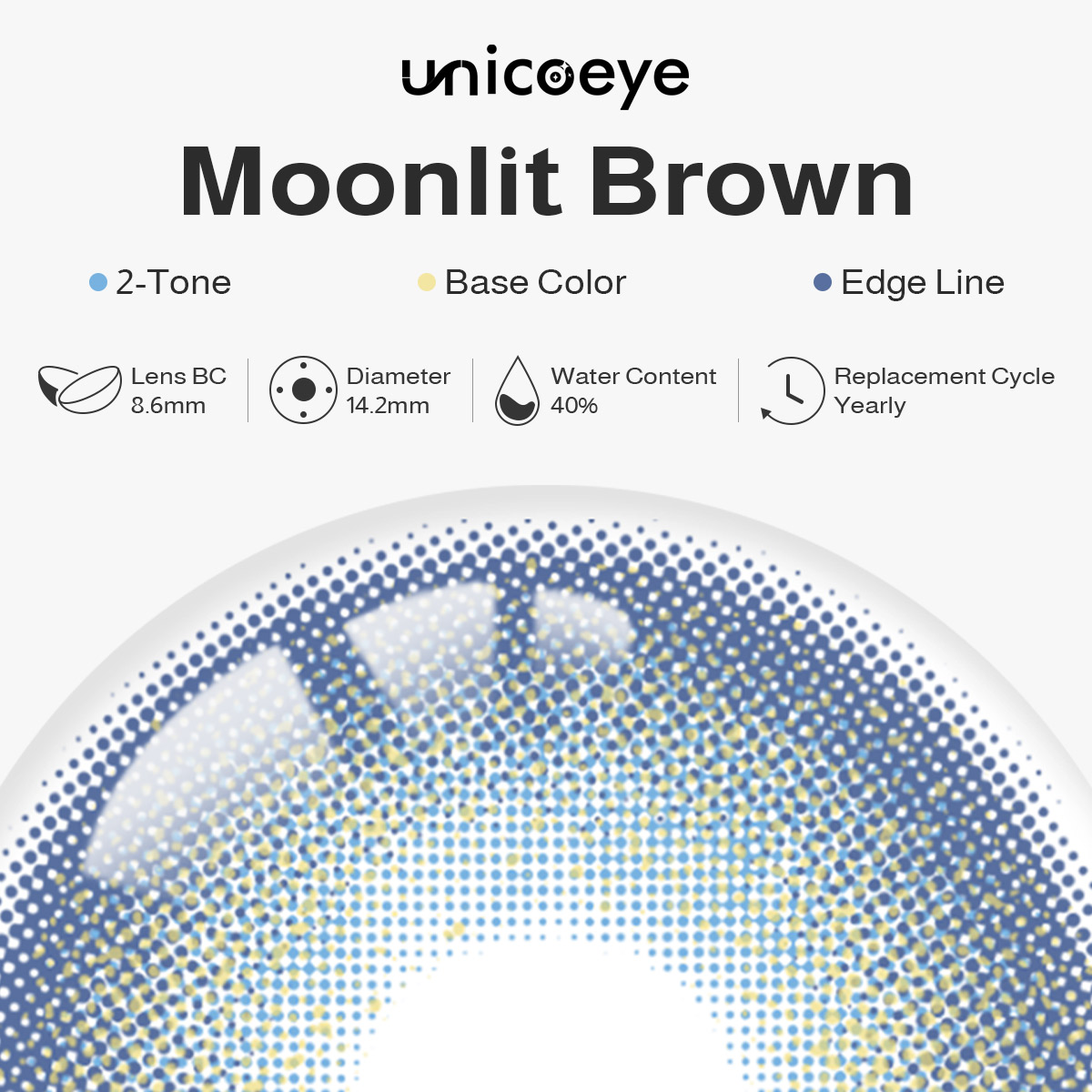 Moonlit Brown Yearly Contact Lenses