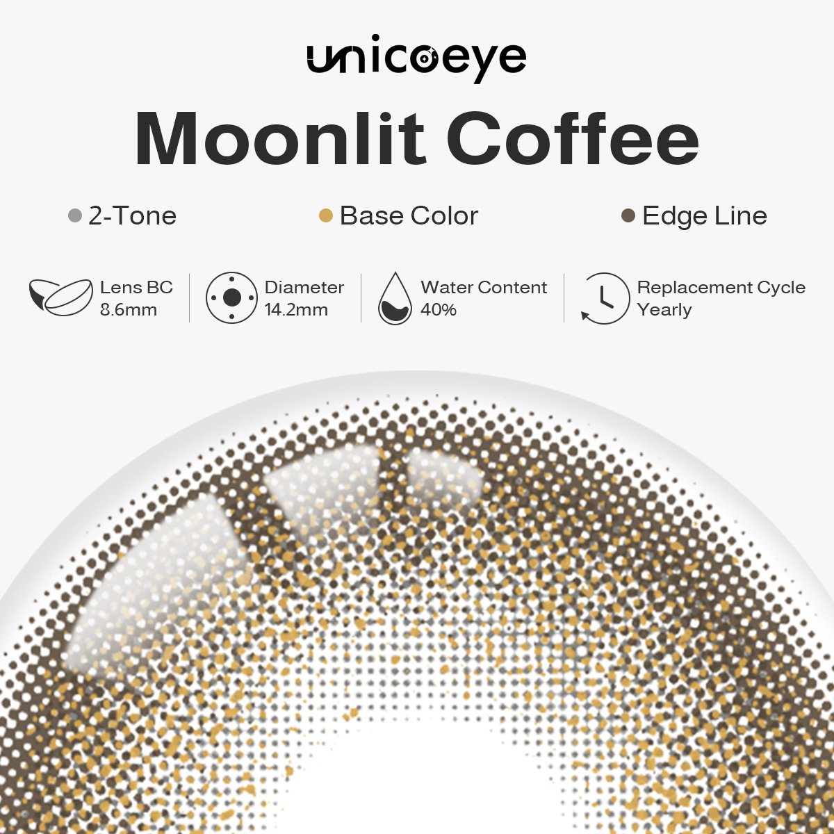 Moonlit Coffee Yearly Contact Lenses
