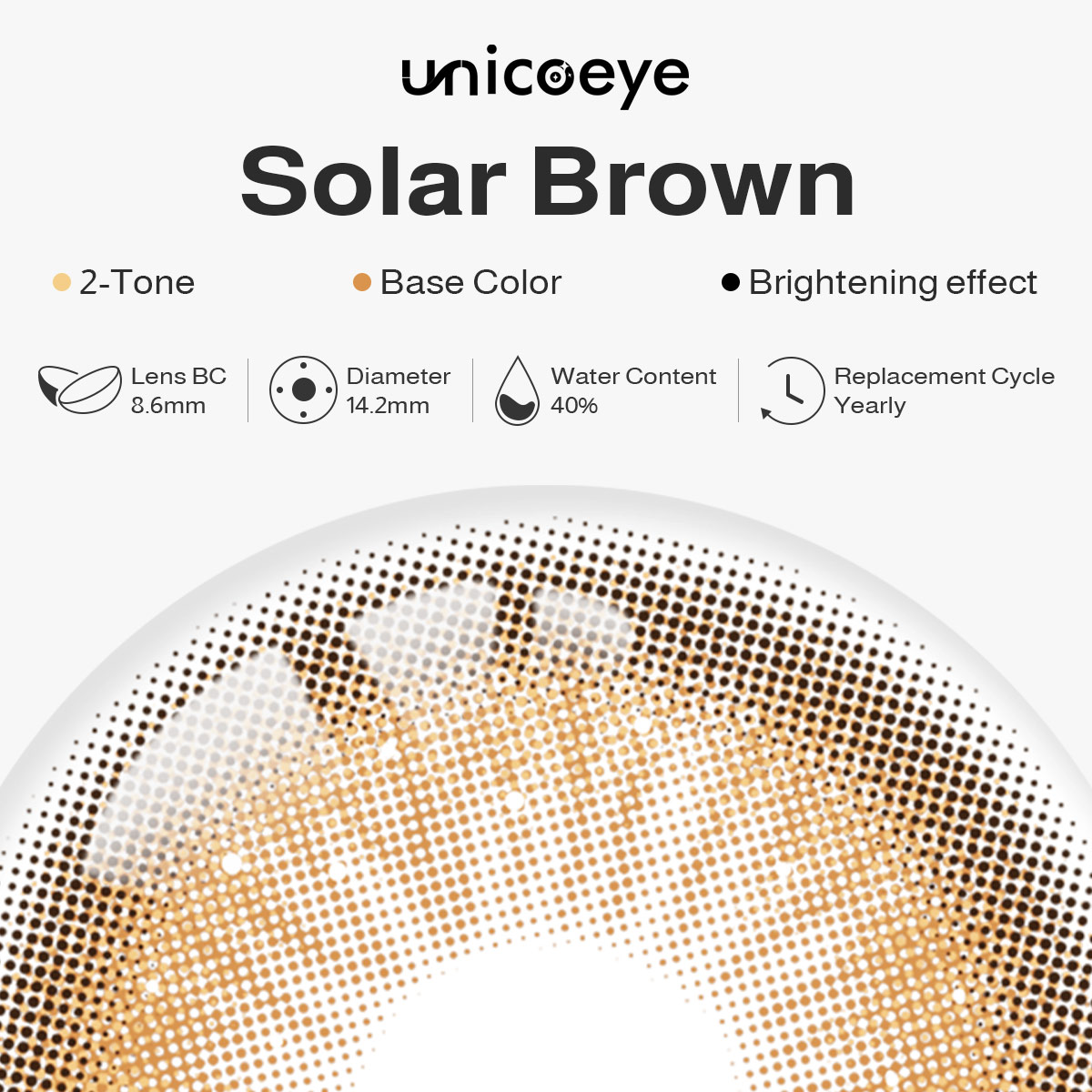 Solar Brown Yearly Contact Lenses