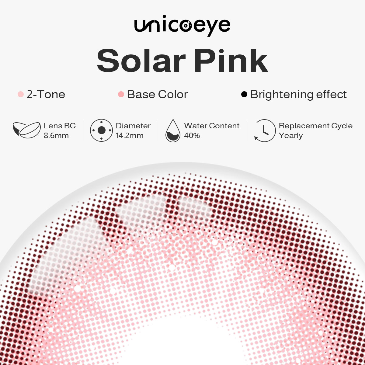 Solar Pink Yearly Contact Lenses
