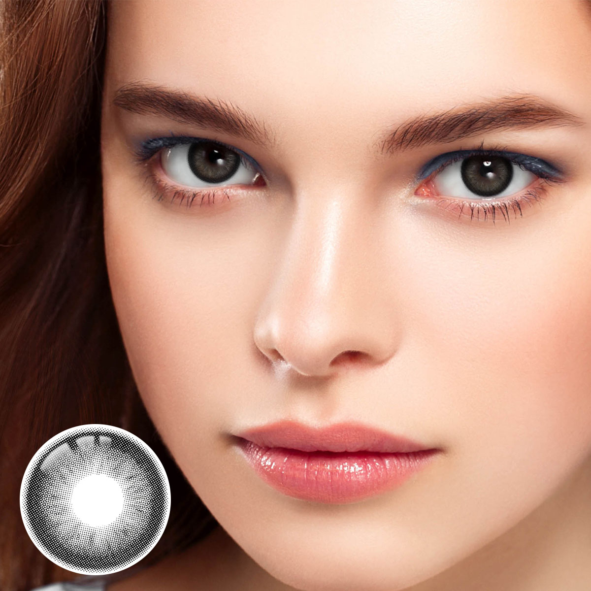 Amber Black Prescription Yearly Contact Lenses