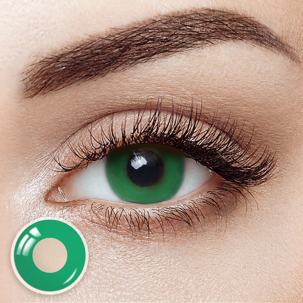 Pure Green Costume Contact Lenses