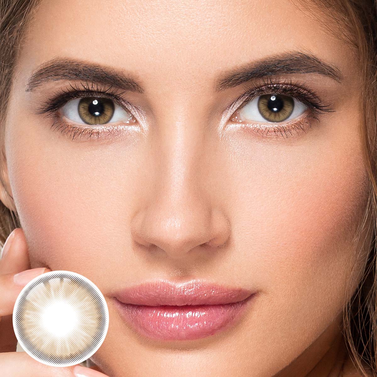 Honeydew Brown Prescription Yearly Contact Lenses