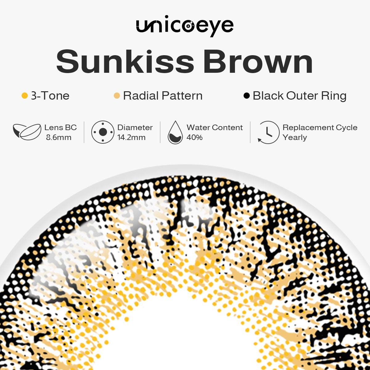 Sunkiss Brown Yearly Contact Lenses