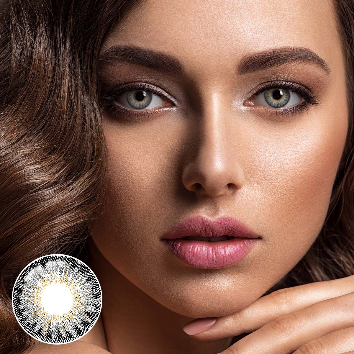 Quantum Gray Yearly Contact Lenses