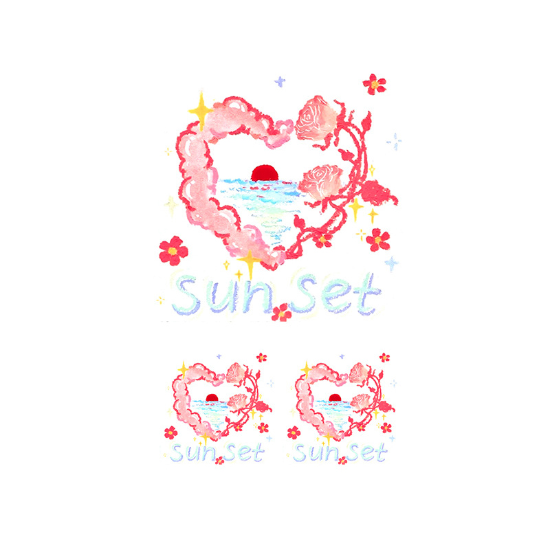Sunset Heartscape Tattoos