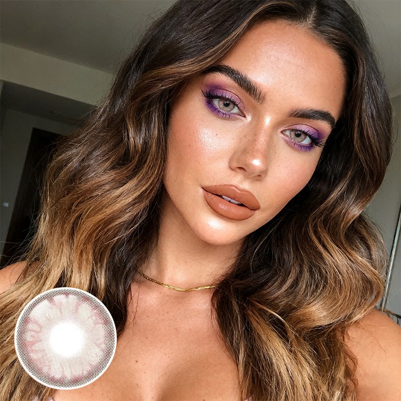 Cameo Pink Prescription Yearly Contact Lenses