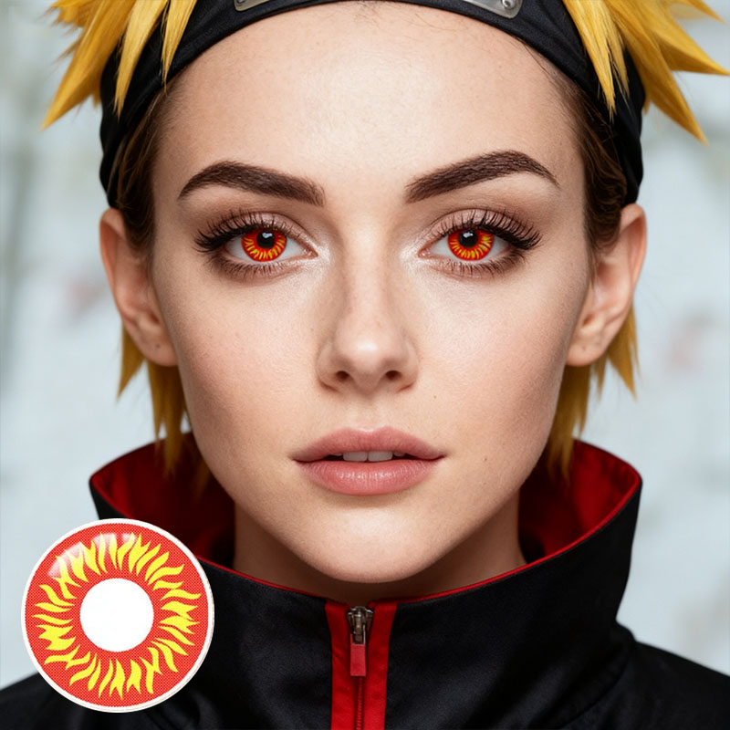 Torchlight Red Costume Yearly Contact Lenses