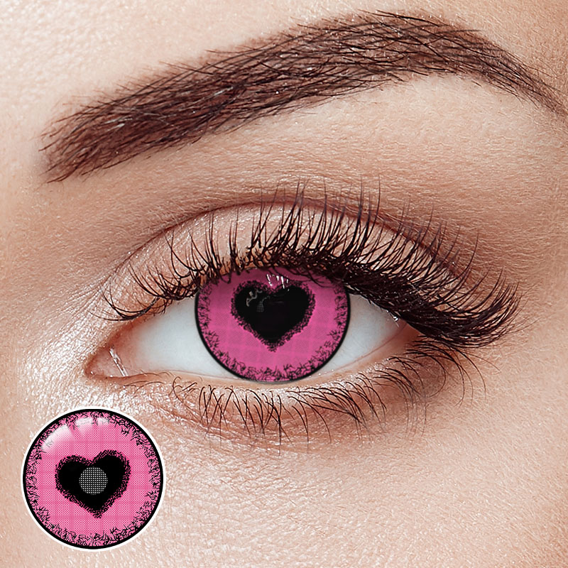 Yandere Pink Costume Yearly Contact Lenses