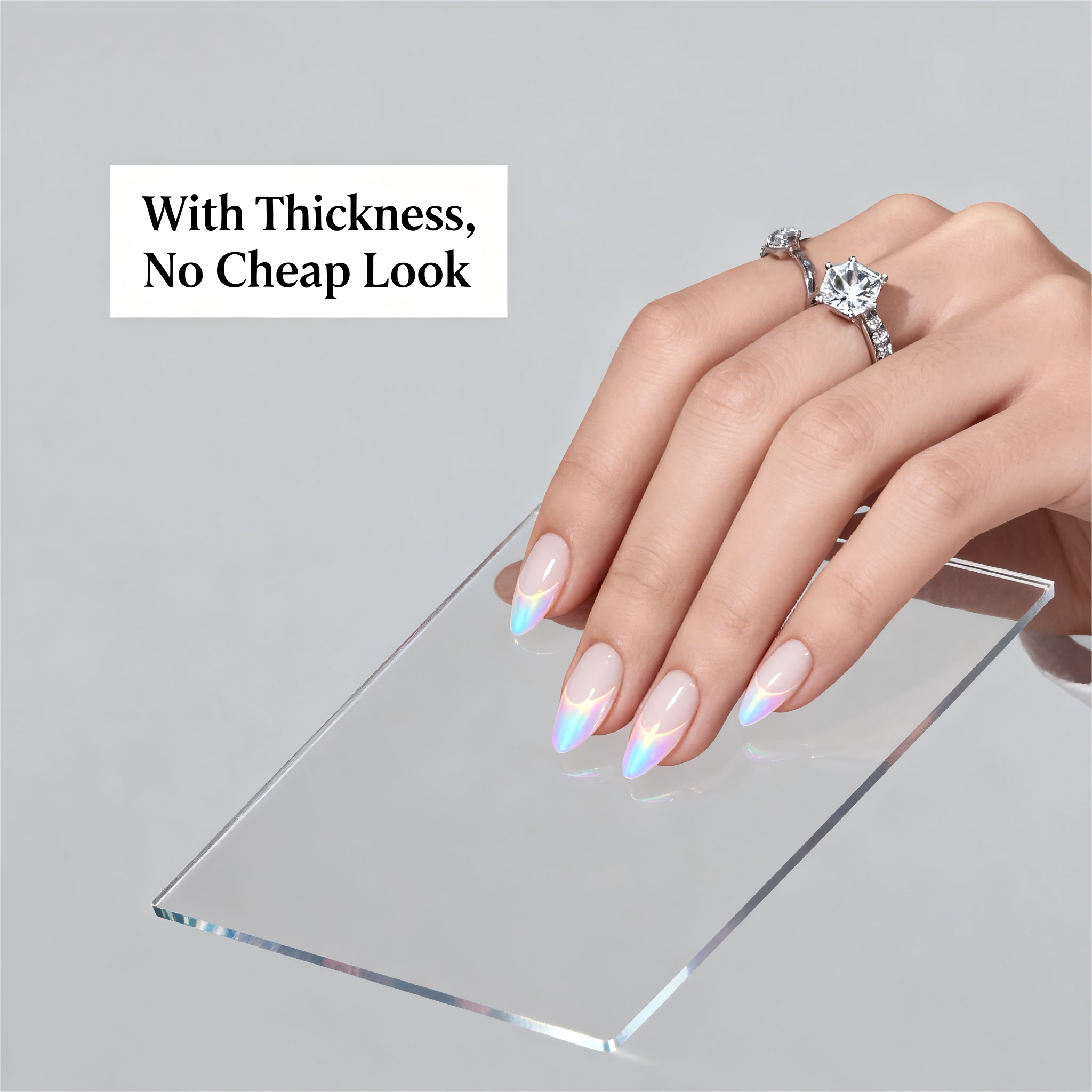 Lunar Halo Pink Nails