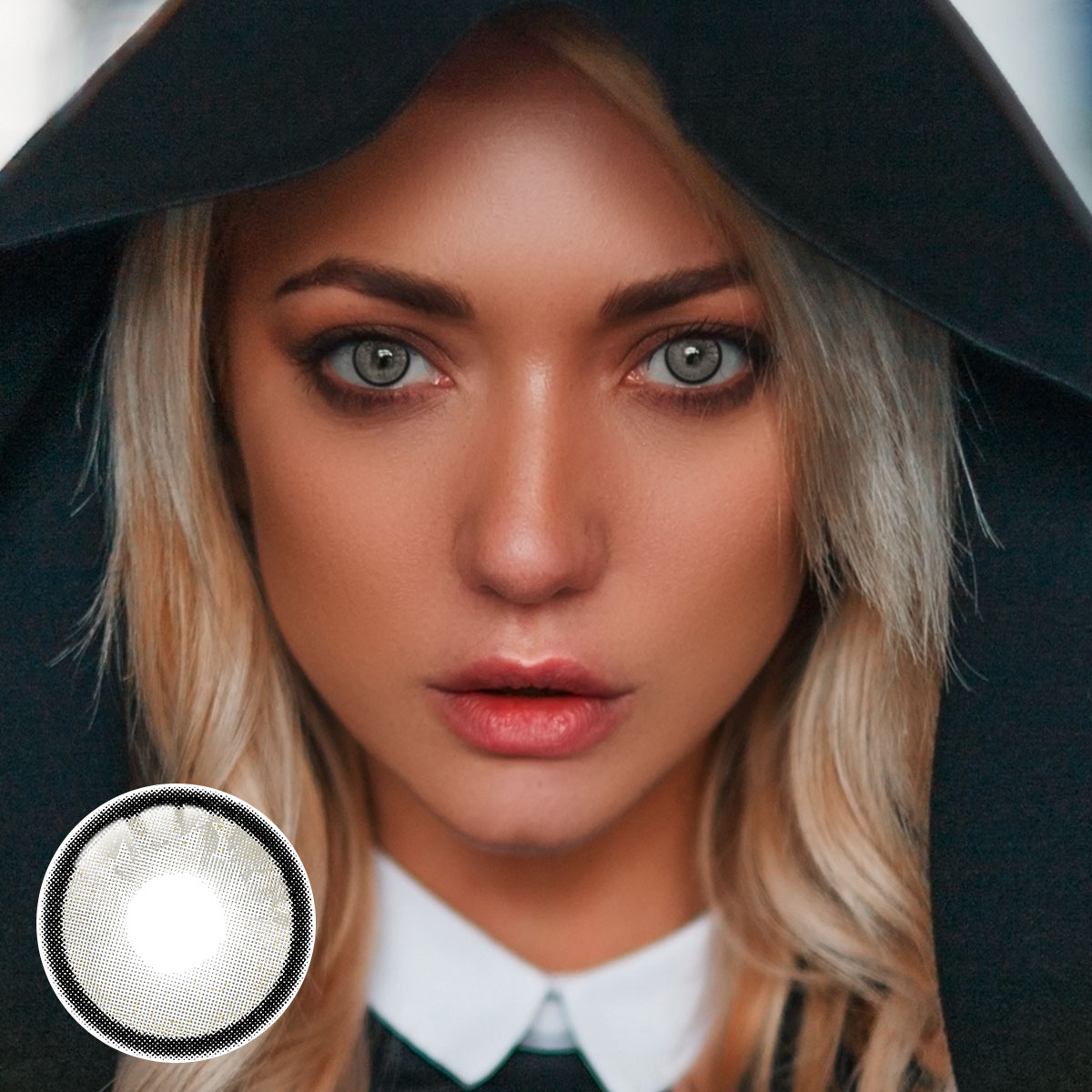 Monica Gray Yearly Contact Lenses