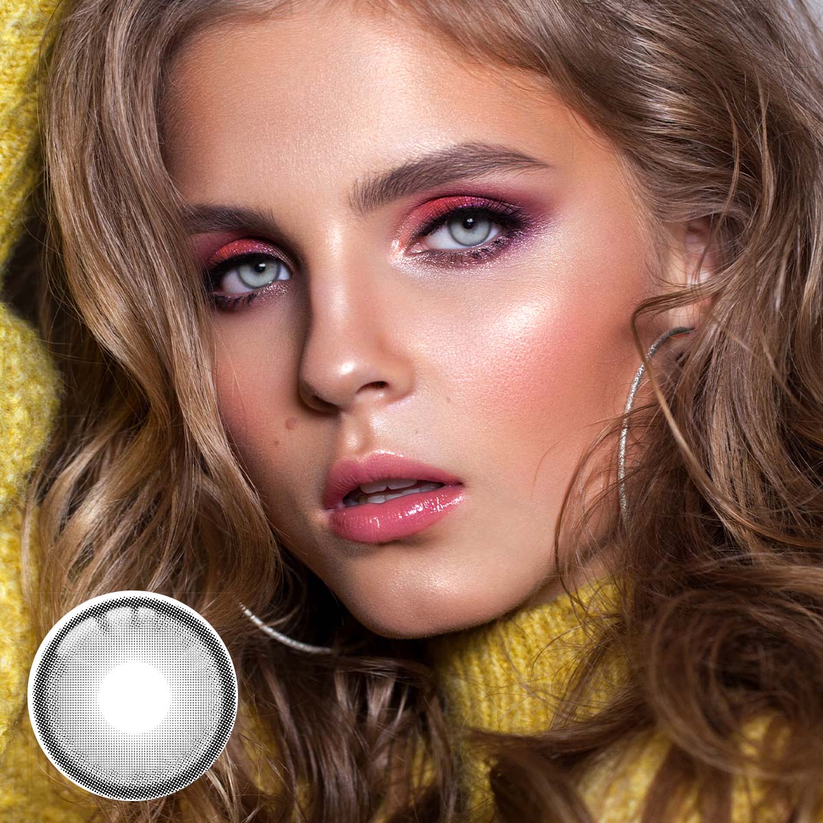 Menigo Gray Yearly Contact Lenses