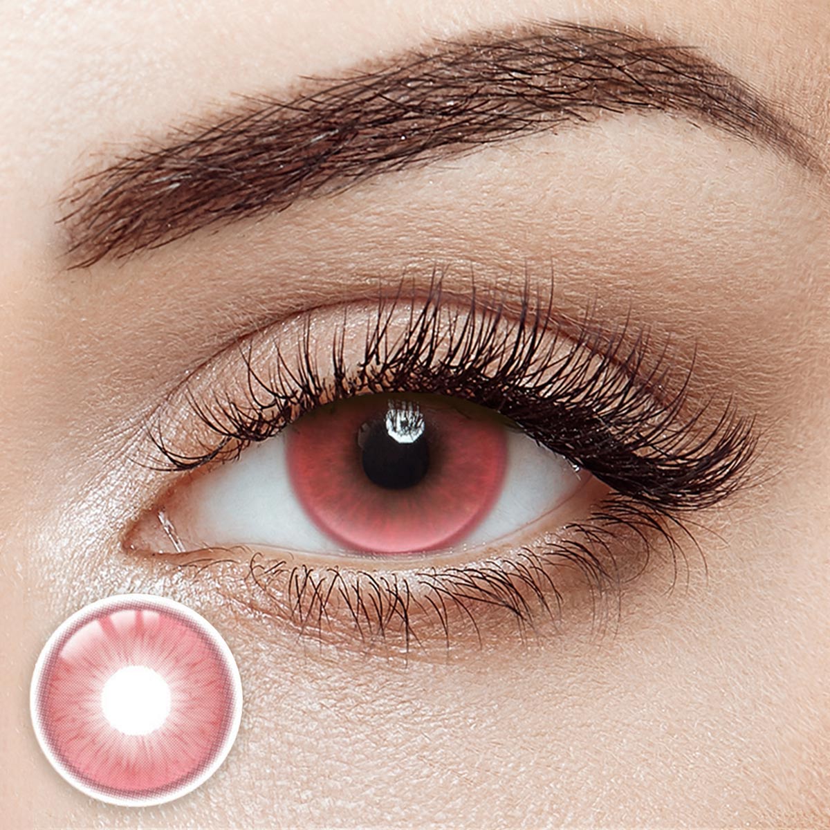 Ruby Pink Yearly Contact Lenses