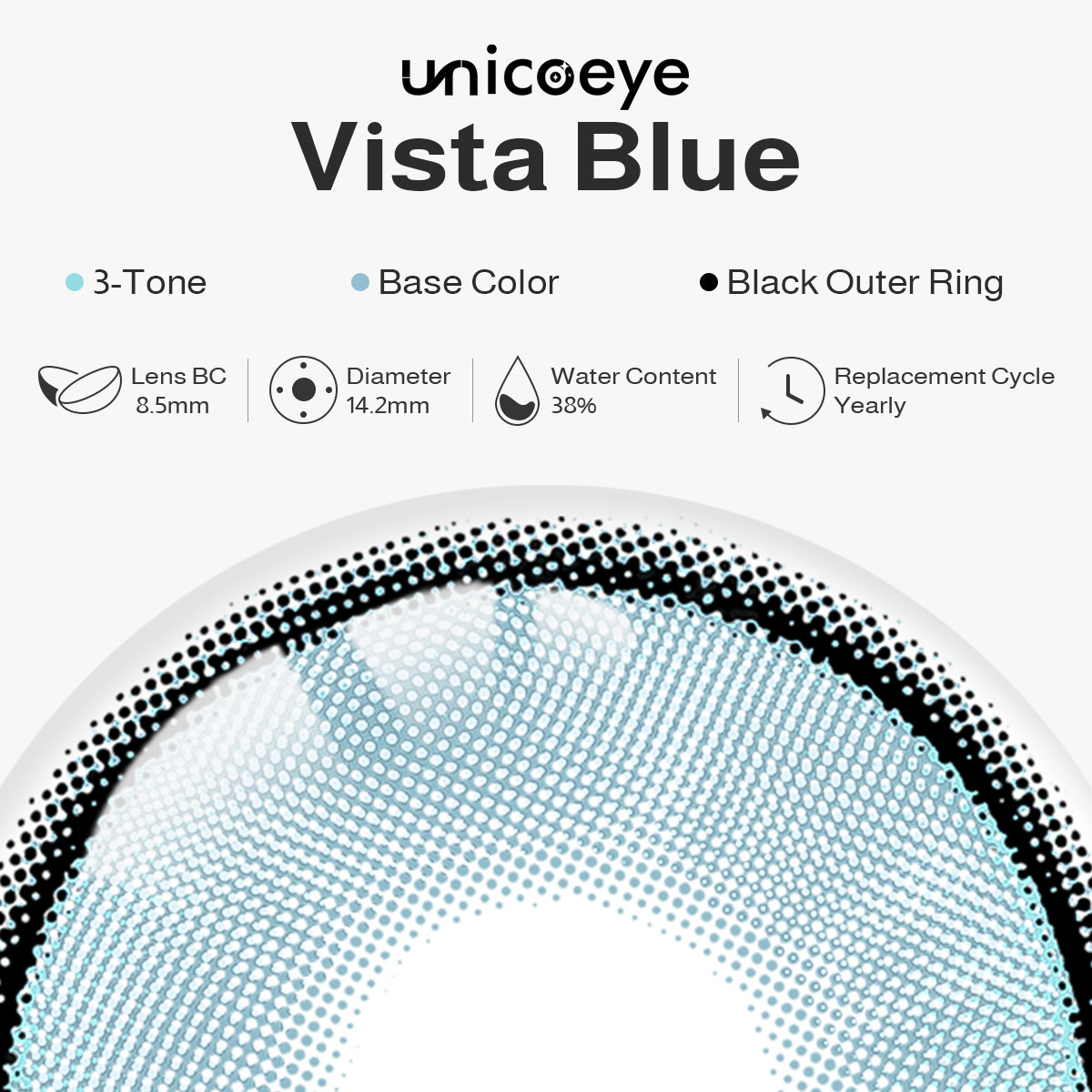 Vista Blue Yearly Contact Lenses