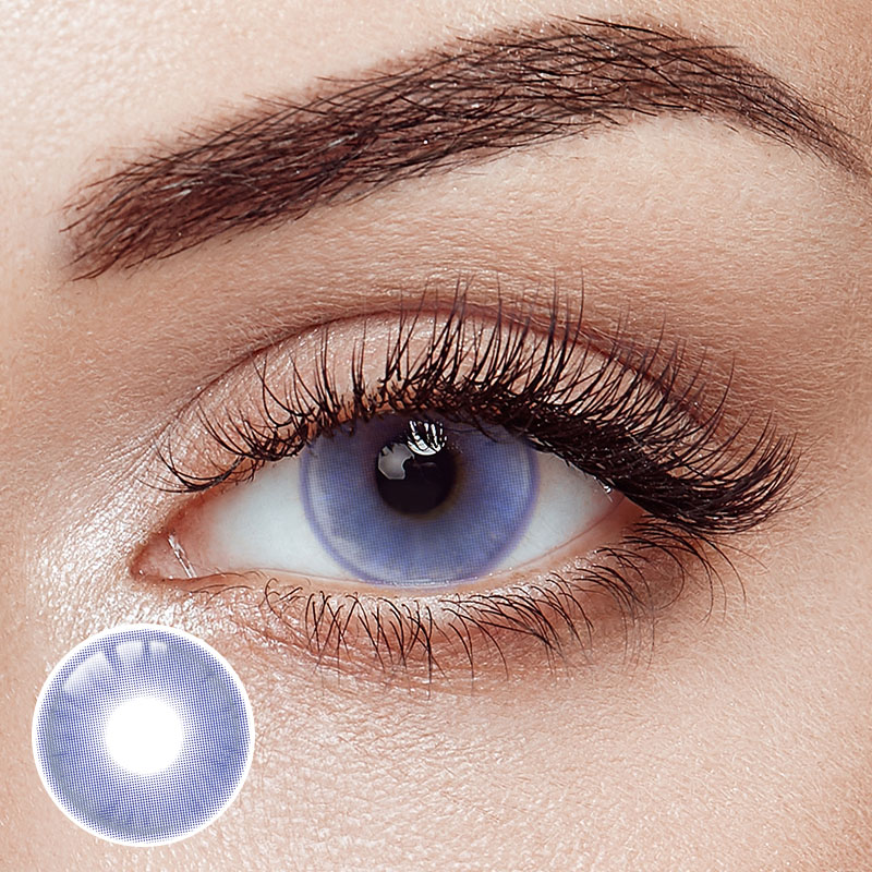 Water Lily Purple Yearly Contact Lenses