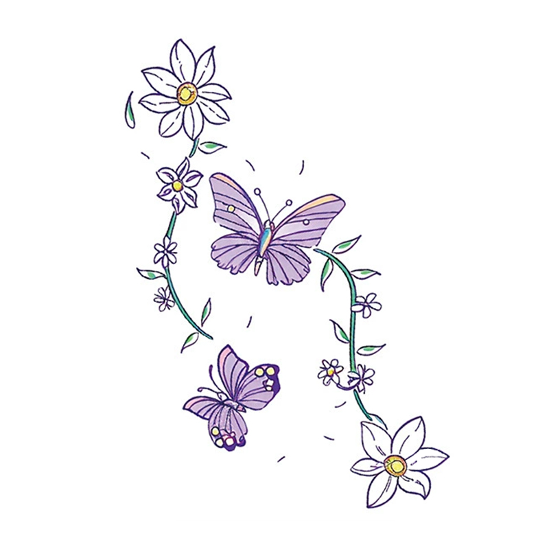 Violet Flutter Tattoos